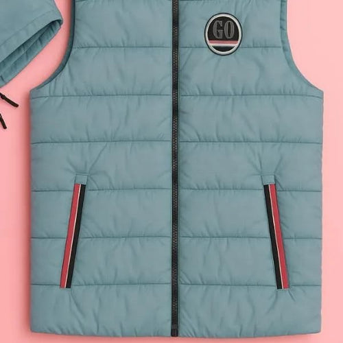 1 Pc Men's Parashute Printed Sleeveless Jacket's