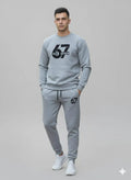 2 Pcs Trending 6 7 Men's Fleece Track Suit's