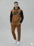 2 Pcs Trending 6 7 Men's Fleece Track Suit's